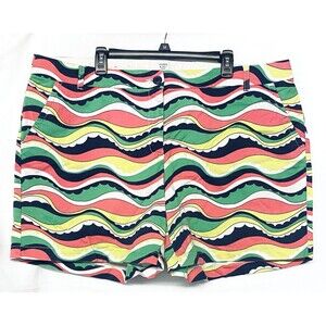 Crown & Ivy Women's Plus size 20W Multicolor Shorts with Stretch 20